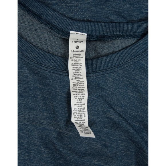Lululemon Blue Swiftly Relaxed Short Sleeve Top 4 - Picture 3 of 5